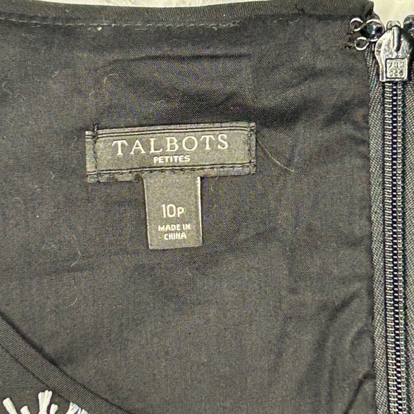 Talbots Dress - Black Embroidered - 10P - Picture 13 of 14